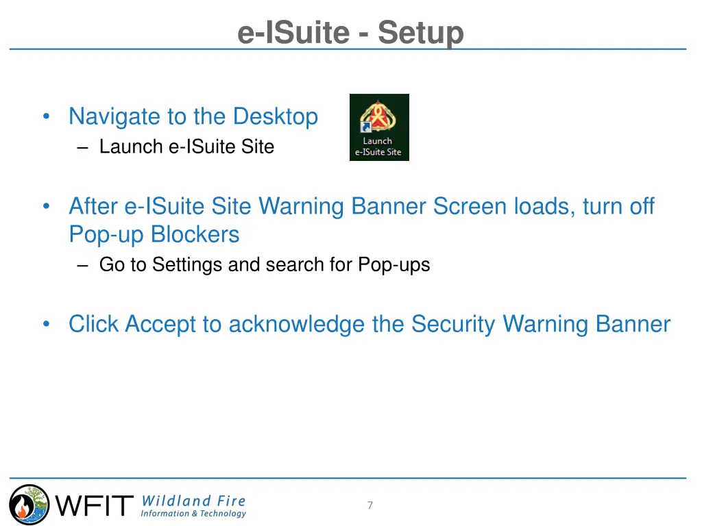 e isuite setup