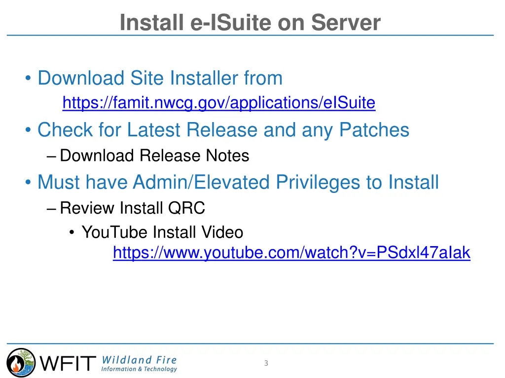 install e isuite on server