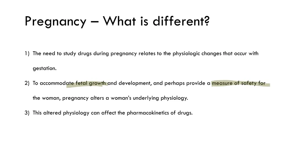 pregnancy what is different