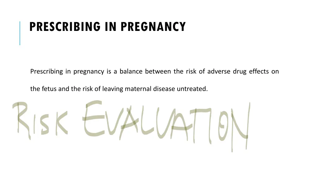 prescribing in pregnancy