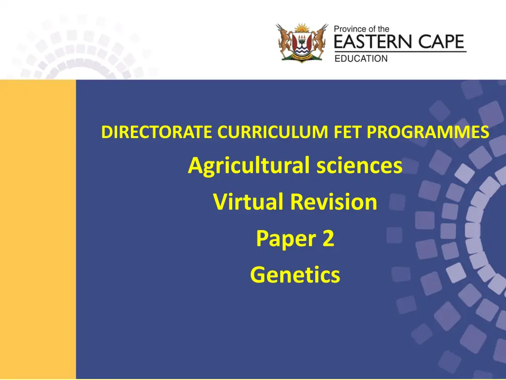directorate curriculum fet programmes