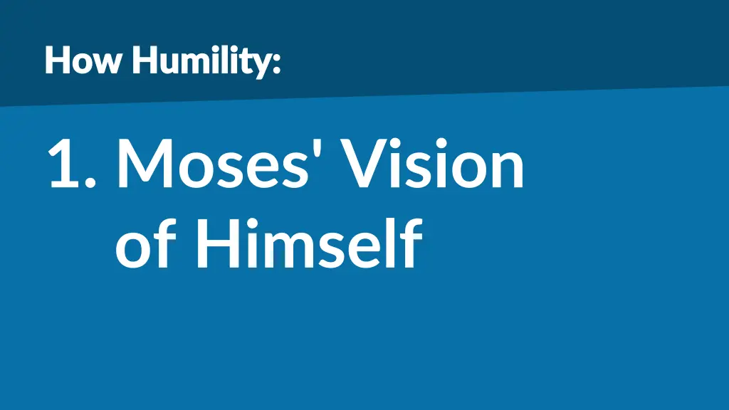 how humility how humility