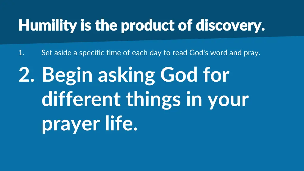 humility is the product of discovery humility 1