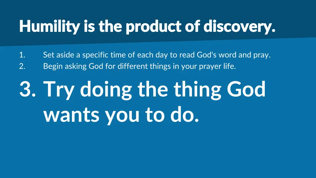 humility is the product of discovery humility 2