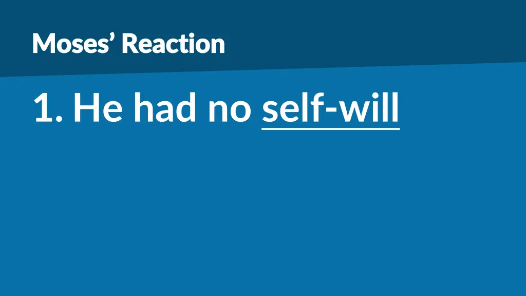 moses reaction moses reaction