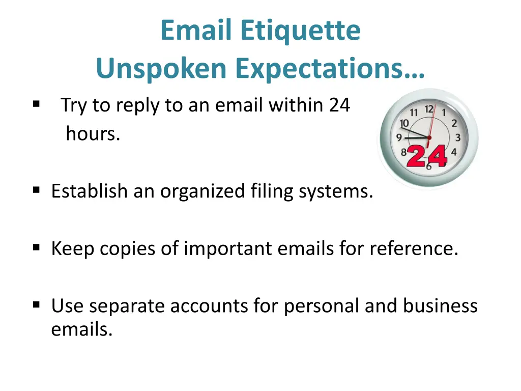 email etiquette unspoken expectations