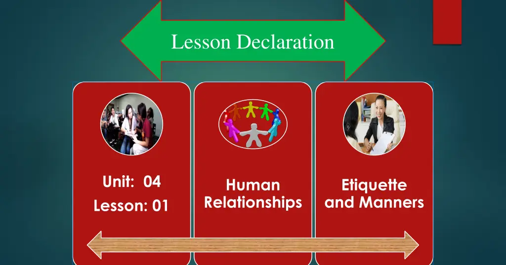 lesson declaration