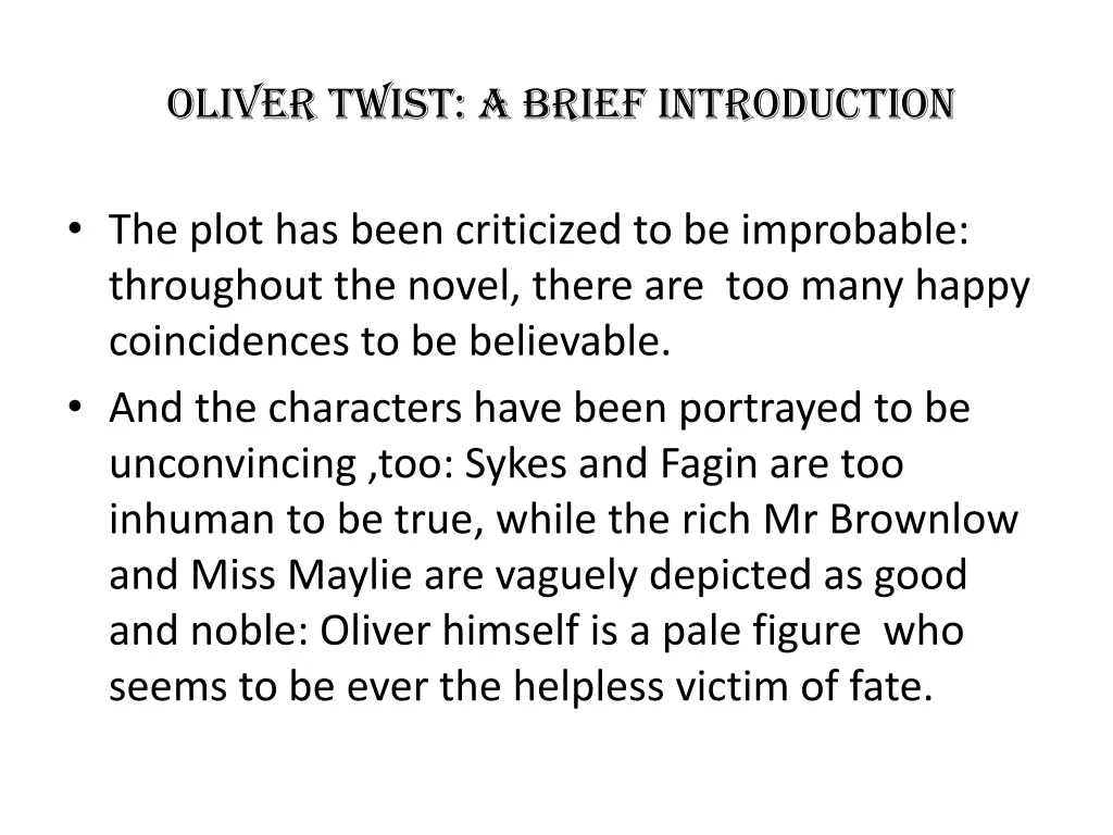oliver twist a brief introduction 5