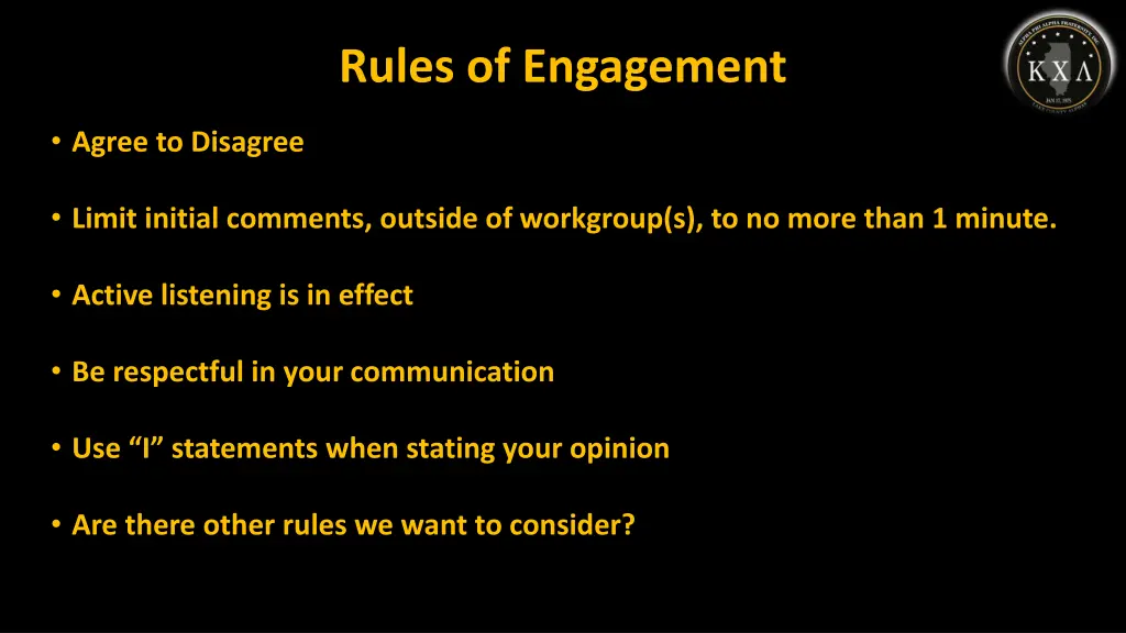 rules of engagement