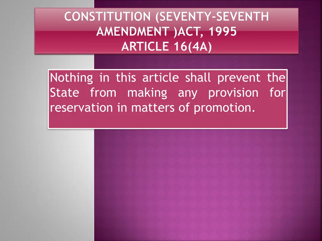 constitution seventy seventh amendment act 1995