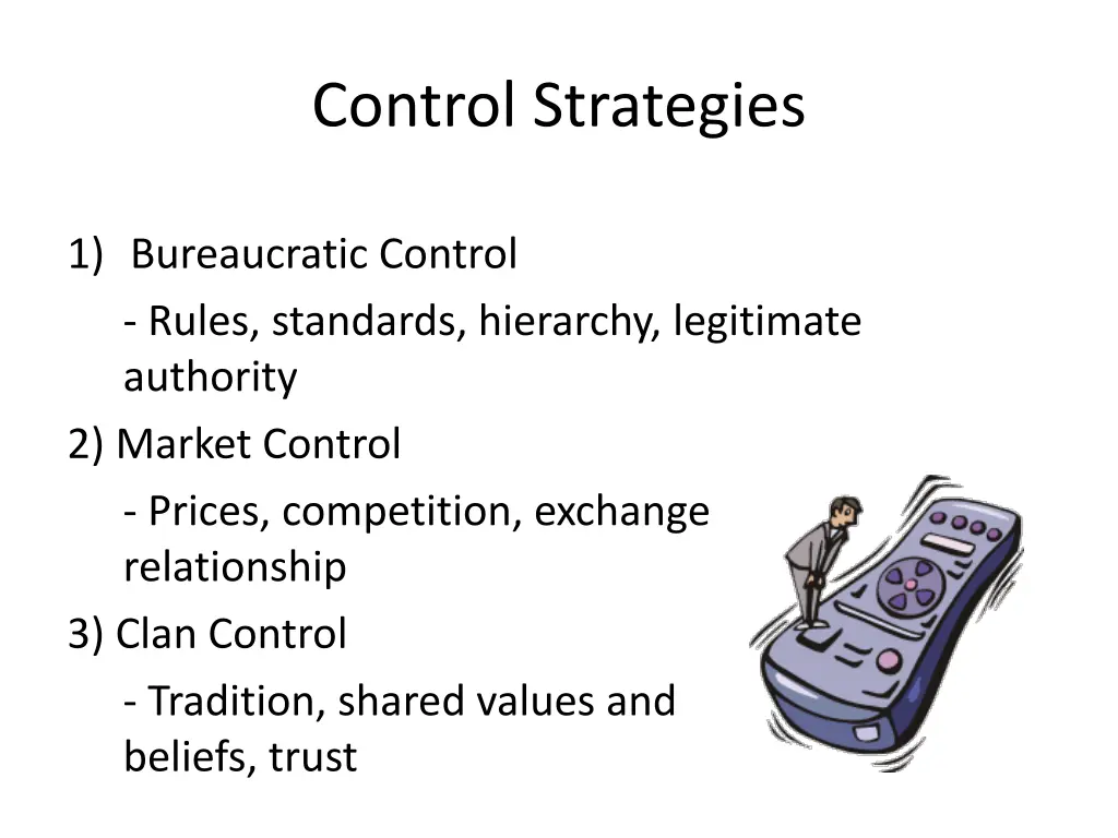 control strategies