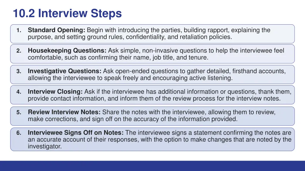 10 2 interview steps