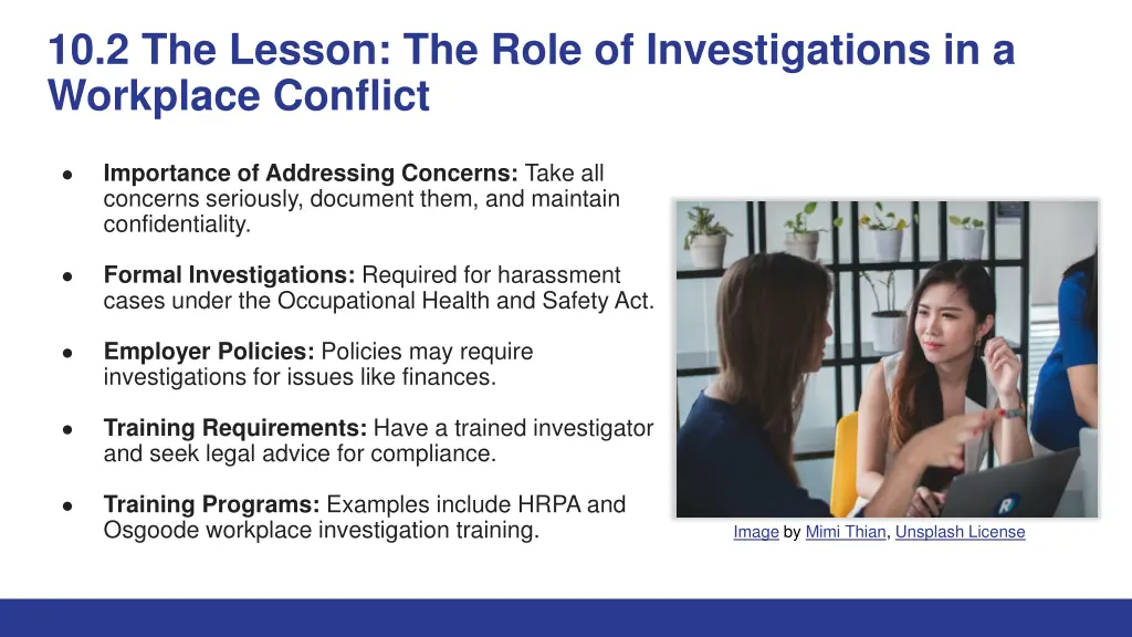 10 2 the lesson the role of investigations