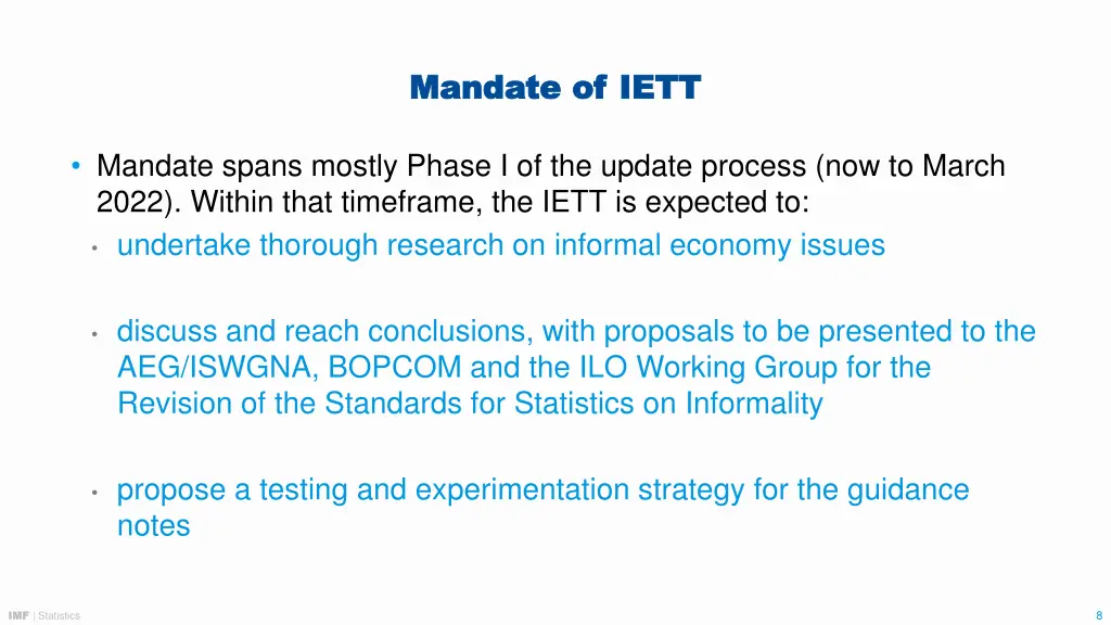 mandate of iett mandate of iett