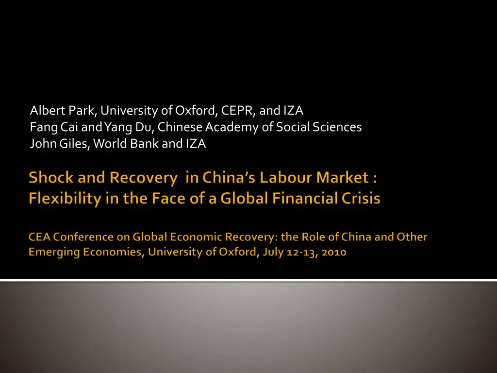 albert park university of oxford cepr