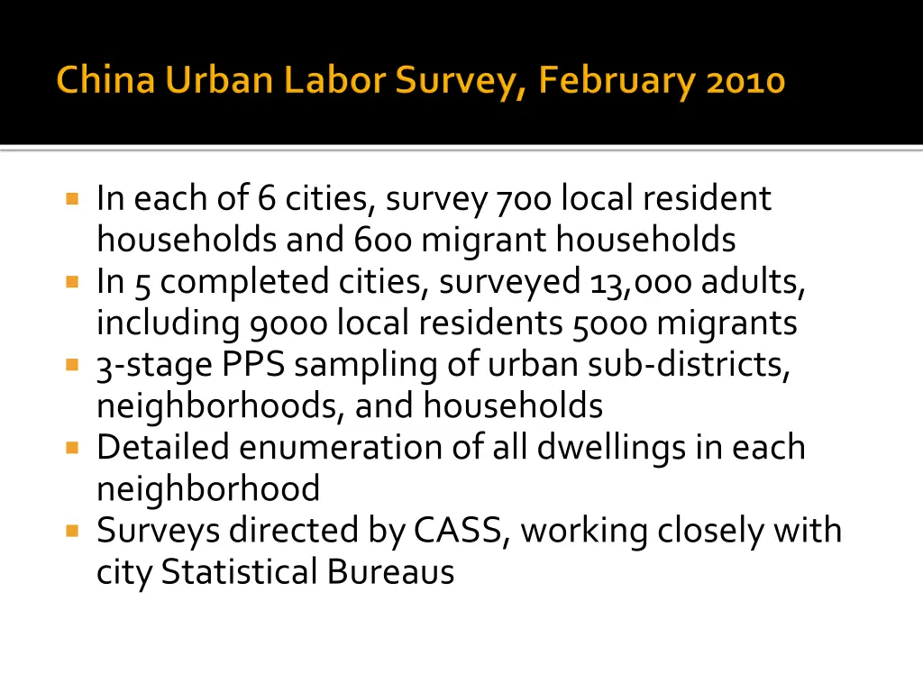 in each of 6 cities survey 700 local resident