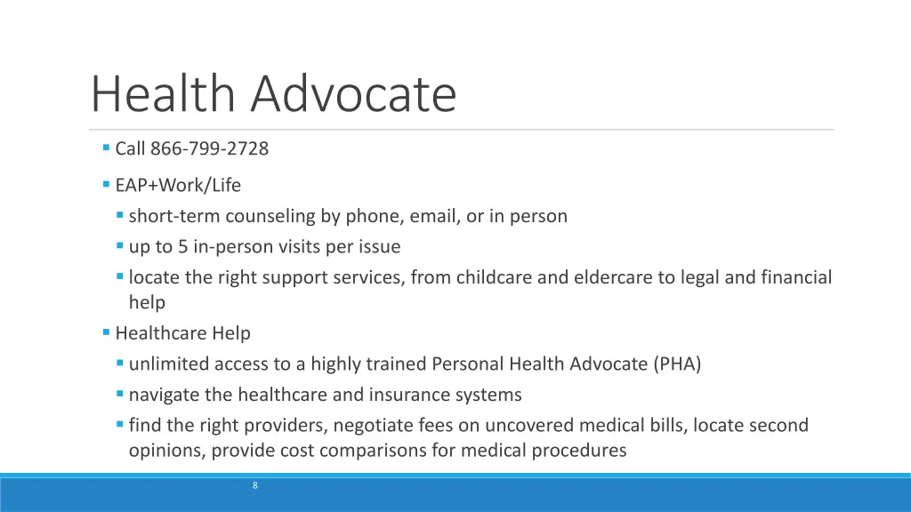 health advocate