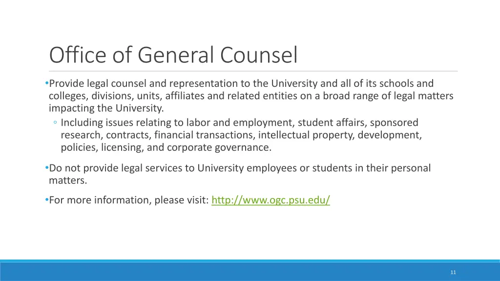 office of general counsel 1
