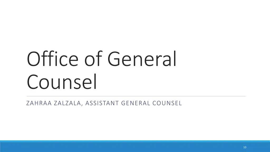 office of general counsel