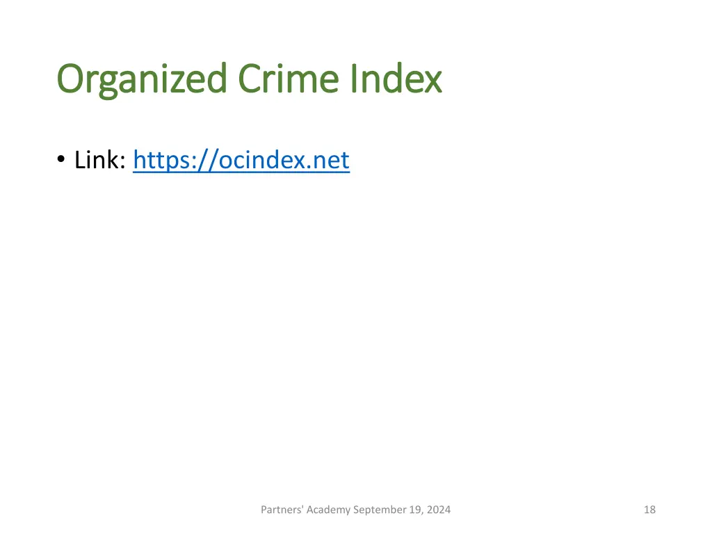organized crime index organized crime index
