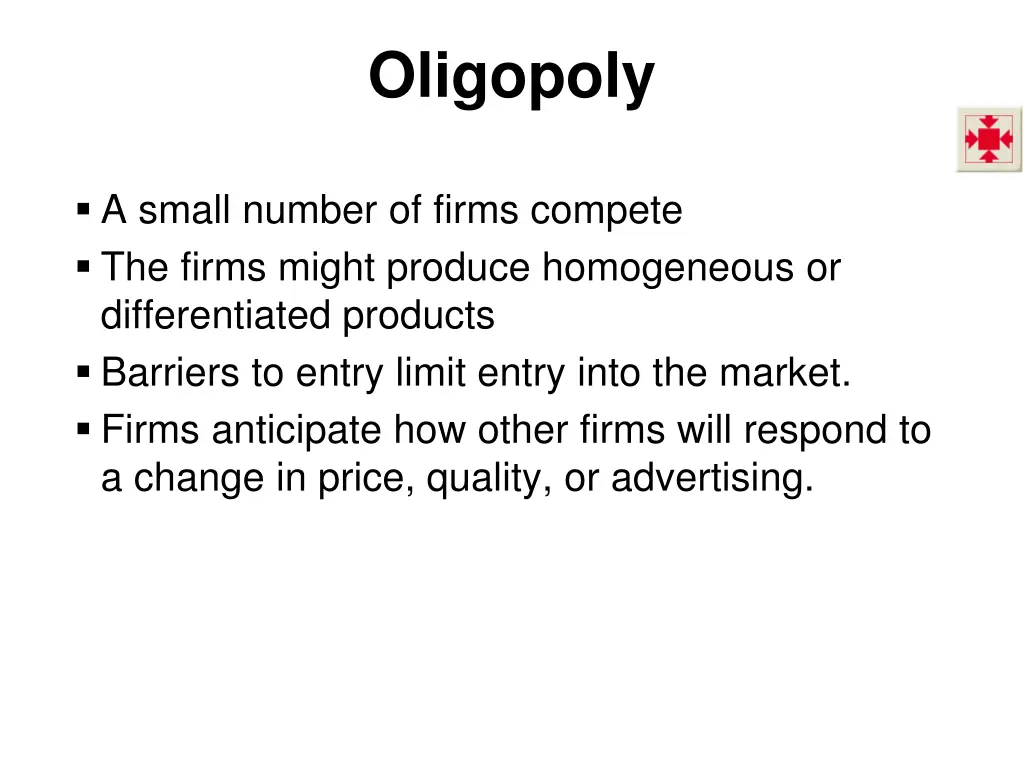 oligopoly