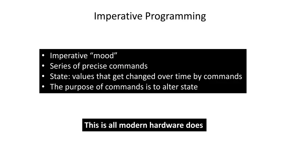 imperative programming