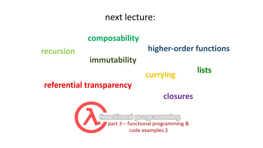 next lecture