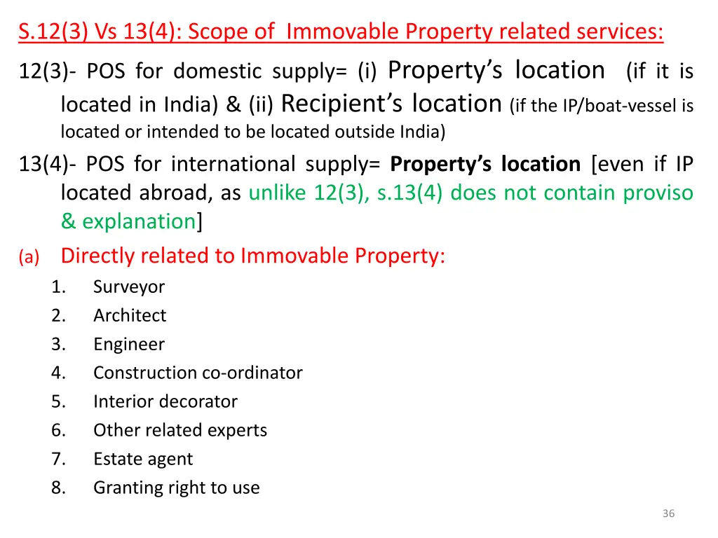 s 12 3 vs 13 4 scope of immovable property