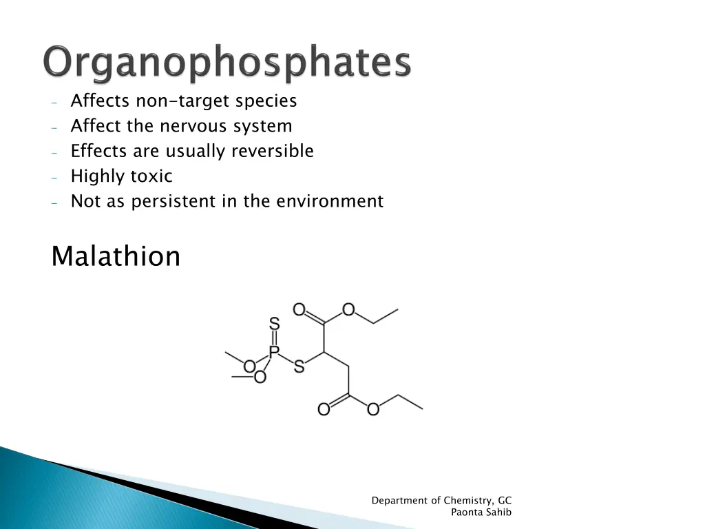 affects non target species affect the nervous