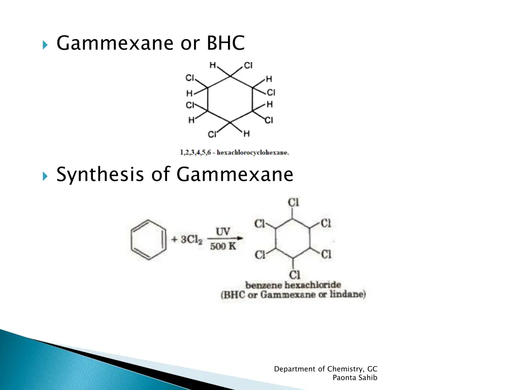 gammexane or bhc