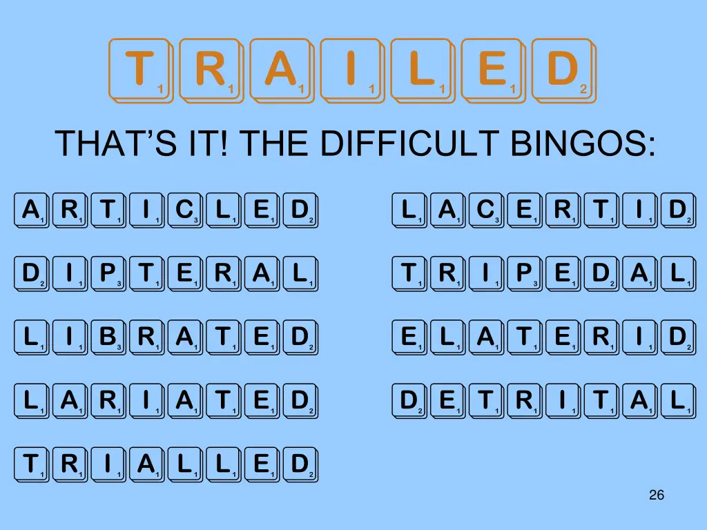 trailed 1