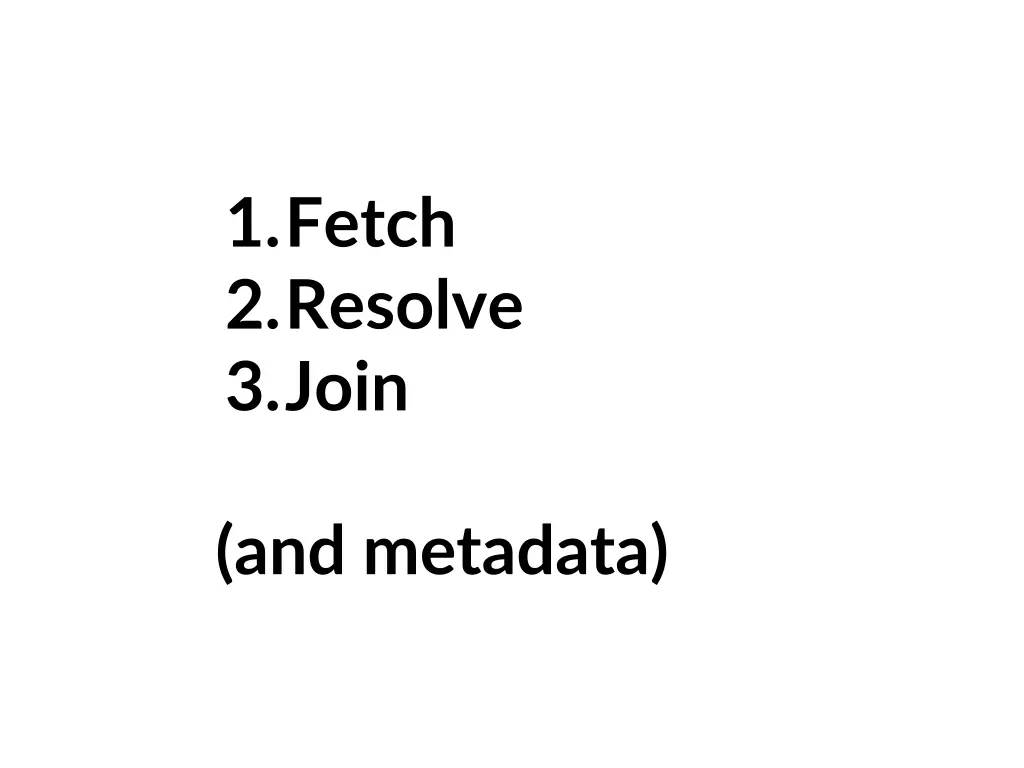 1 fetch 2 resolve 3 join