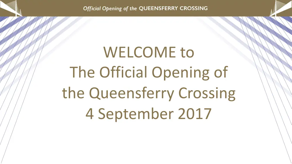 welcome to the official opening