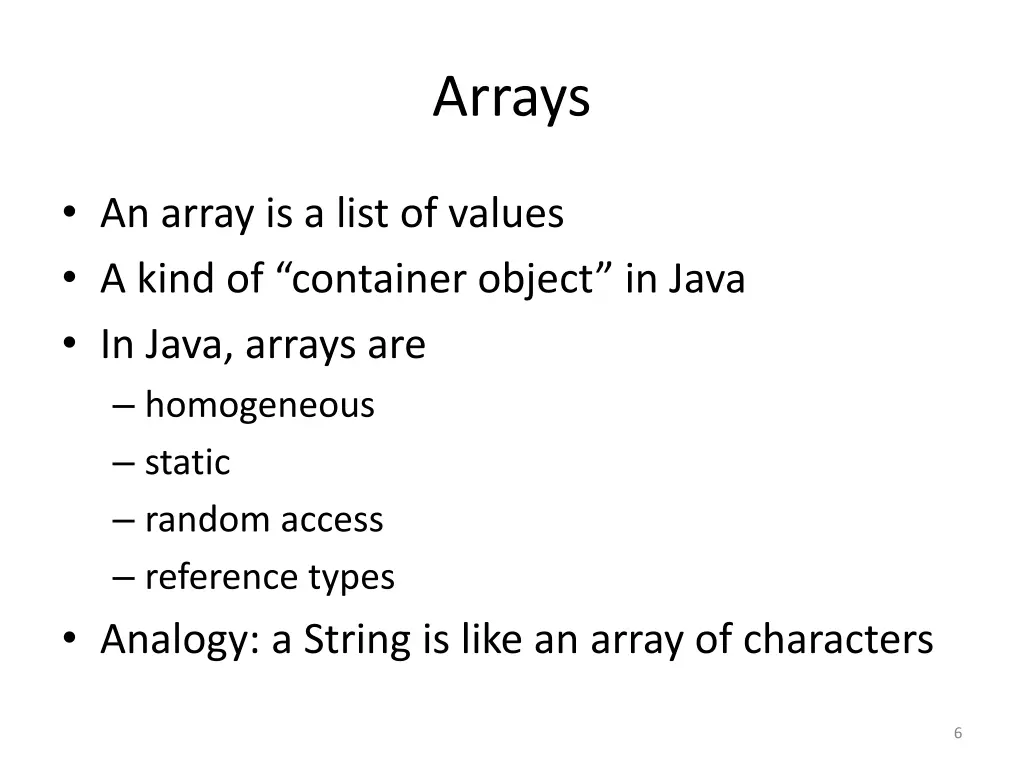arrays 1