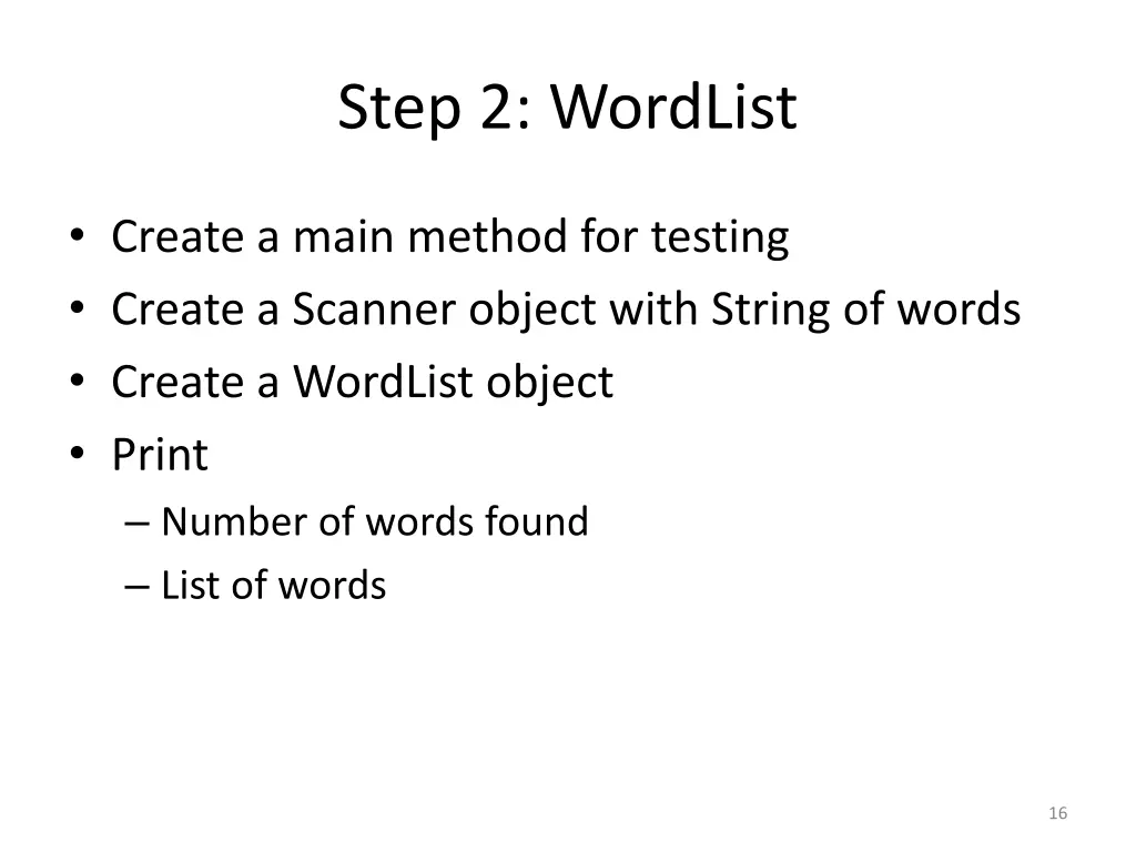 step 2 wordlist