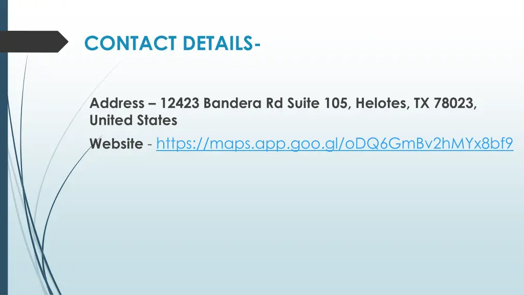contact details