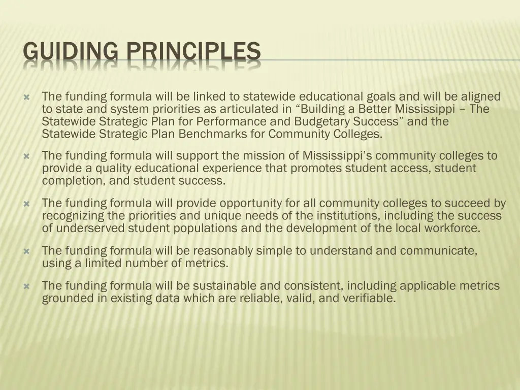 guiding principles
