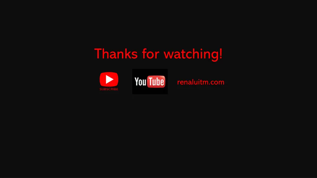 thanks for watching