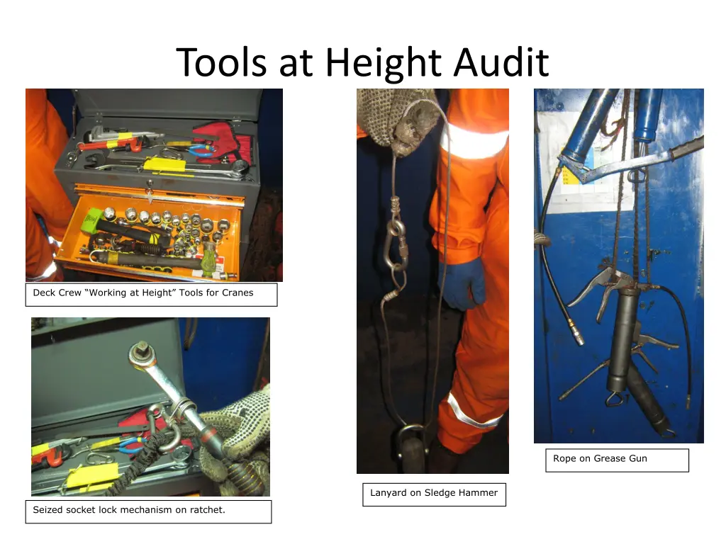 tools at height audit