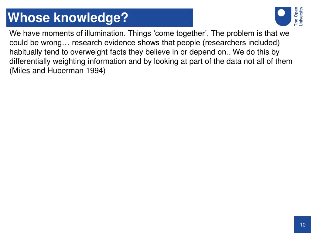 whose knowledge