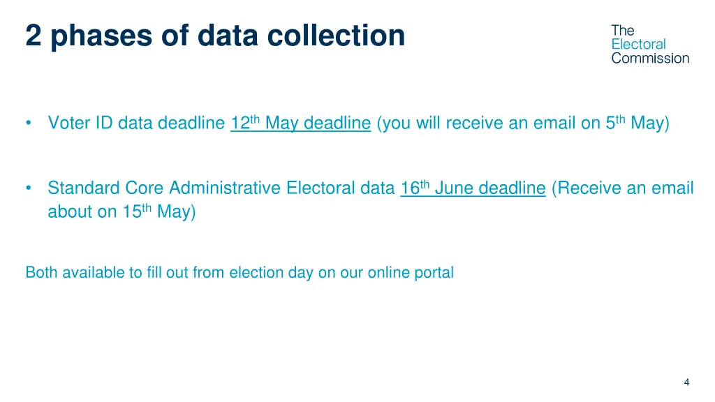 2 phases of data collection