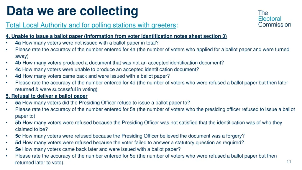 data we are collecting 1