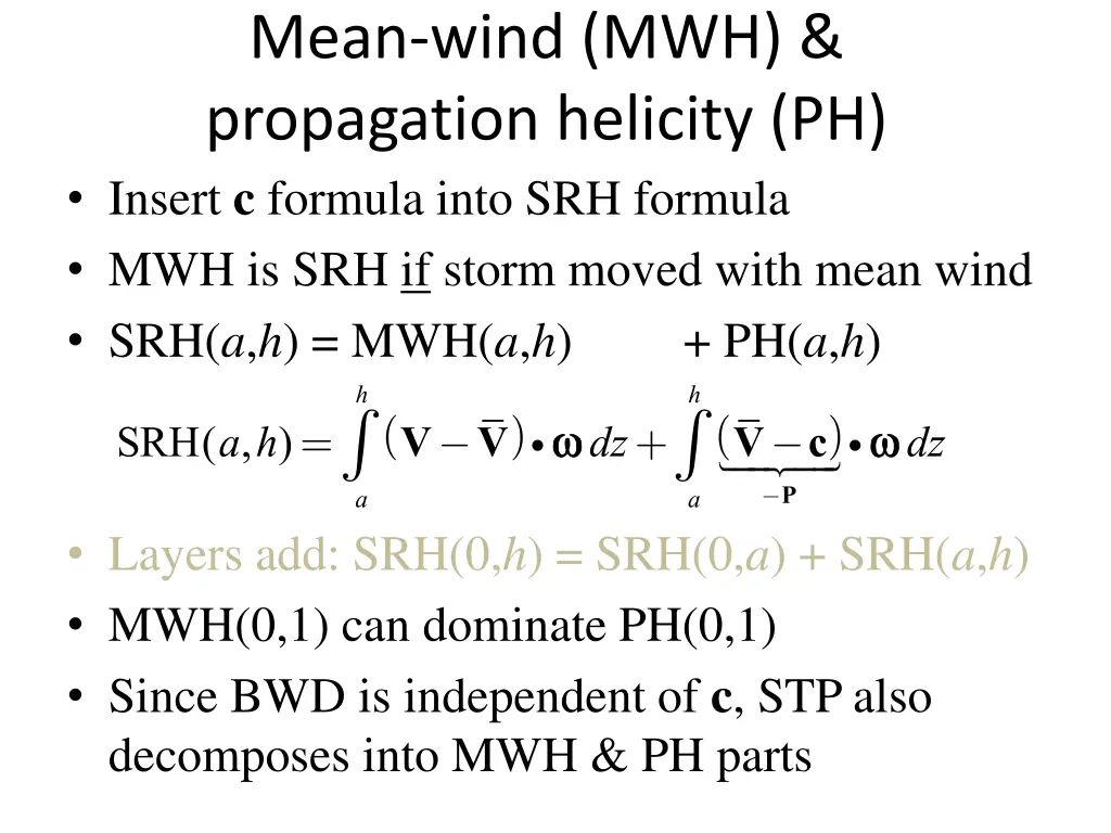 mean wind mwh propagation helicity ph insert