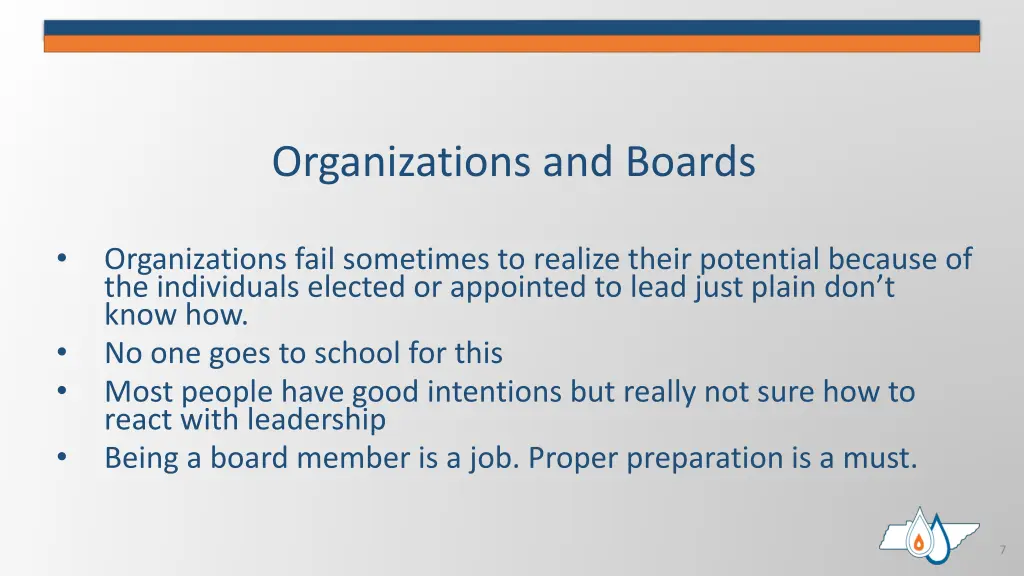 organizations and boards