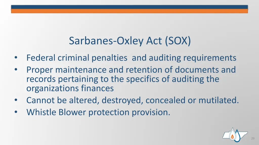 sarbanes oxley act sox federal criminal penalties