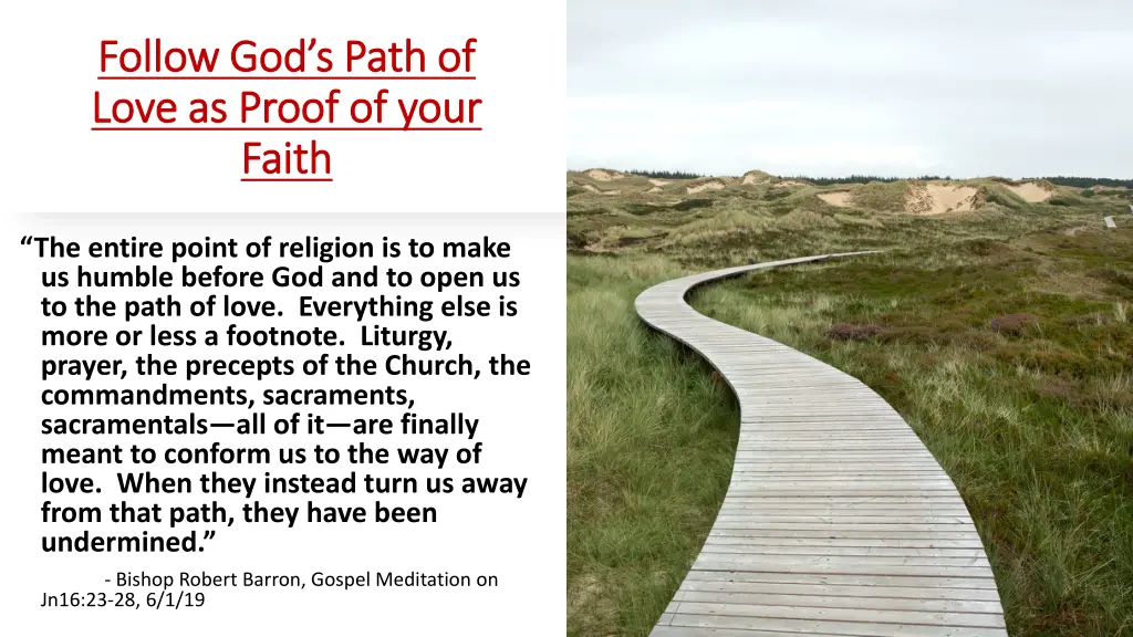 follow god s path of follow god s path of love