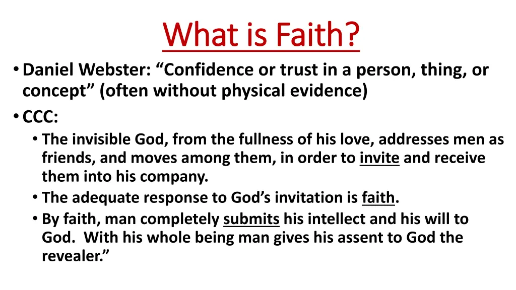 what is faith what is faith