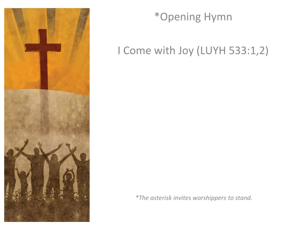 opening hymn