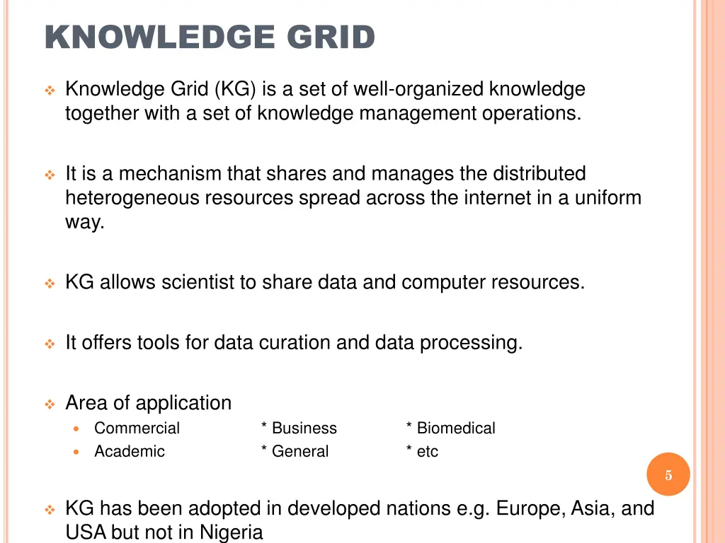 knowledge grid