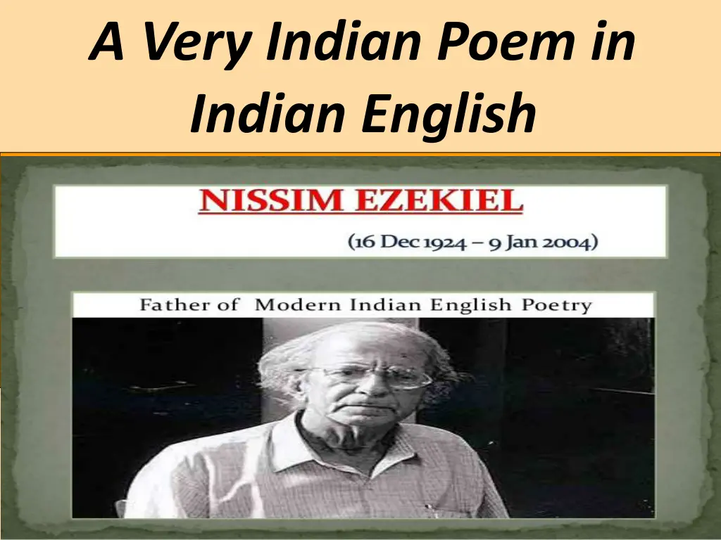 a very indian poem in indian english 1